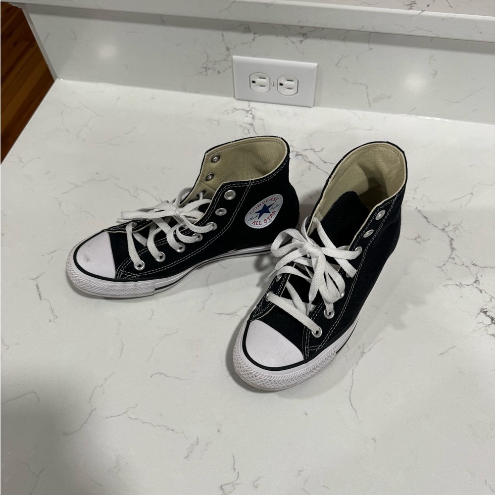 Converse Black and White High-Top Sneakers